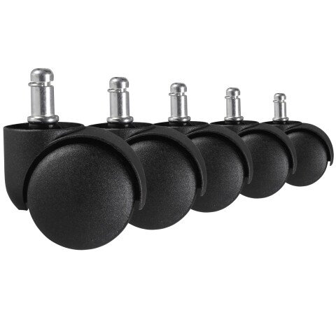 Möbelrolle (5er Set) in Schwarz aus 100% Polyurethan - 5x5x5cm (LxBxH)