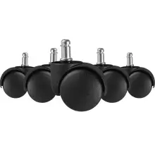 Möbelrolle (5er Set) in Schwarz aus 100% Polyurethan...
