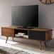 TV-Board in Schwarz - 140x35x45 (LxBxH)