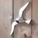 Wanddekoobjekt in Silber aus Aluminium - 30x3x13cm (LxBxH)