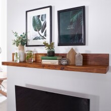 Wandregal in Braun - 80x23x17 (LxBxH)