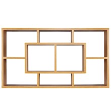 Wandregal in Braun - 85x16x48 (LxBxH)