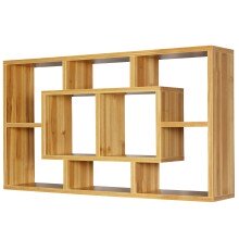 Wandregal in Braun - 85x16x48 (LxBxH)