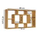 Wandregal in Braun - 85x16x48 (LxBxH)