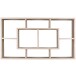 Wandregal in Grau - 85x16x48 (LxBxH)