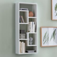 Wandregal in Weiß - 36x15x90cm (LxBxH)