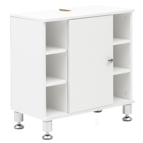 Waschbeckenunterschrank in Weiß - 60x32x64cm (LxBxH)