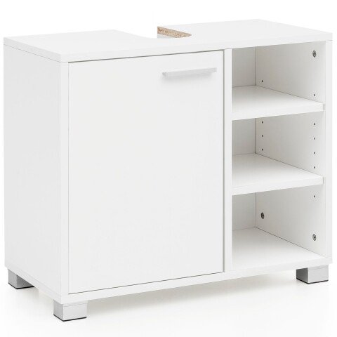 Waschbeckenunterschrank in Weiß - 60x32x55cm (LxBxH)
