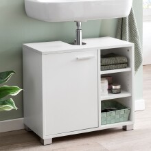 Waschbeckenunterschrank in Weiß - 60x32x55cm (LxBxH)