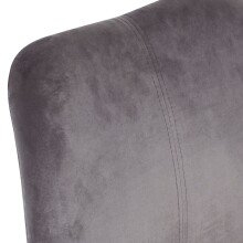 Esszimmerstuhl (2er Set) in Grau - 49x52x87 (LxBxH)