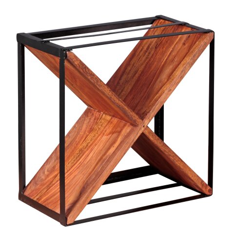 Weinregal in Braun - 37x20x37 (LxBxH)