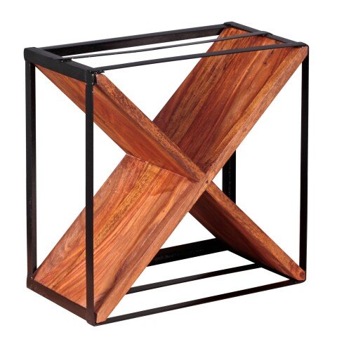 Weinregal in Braun - 37x20x37 (LxBxH)