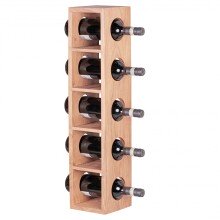 Weinregal in Braun - 15x15x70 (LxBxH)