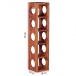 Weinregal in Braun - 15x15x70 (LxBxH)