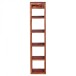 Weinregal in Braun - 15x15x70 (LxBxH)