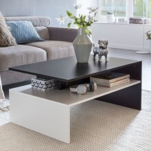 Couchtisch in Weiß - 60x90x43cm (LxBxH)