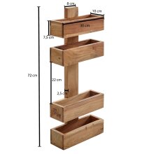 Zeitungsständer in Braun - 30x10x72 (LxBxH)