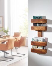 Zeitungsständer in Braun - 30x10x72 (LxBxH)