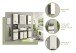 Spiegelschrank >Blue Earth< in rauchsilber/spiegelglas - 60x77x21cm (BxHxT)