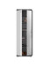 Garderobenschrank >Sandusky< in rauchsilber/weiß hochglanz - 62x197x37cm (BxHxT)