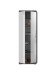 Garderobenschrank >Sandusky< in rauchsilber/weiß hochglanz - 62x197x37cm (BxHxT)