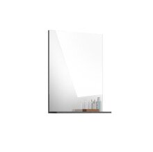 Wandspiegel >Sandusky< in rauchsilber/spiegelglas -...