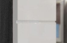 Badezimmer-Set >Sandusky< in rauchsilber/weiß hochglanz - 60x191x34cm (BxHxT)