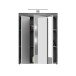 Badezimmer-Set >Sandusky< in rauchsilber/weiß hochglanz - 60x191x34cm (BxHxT)