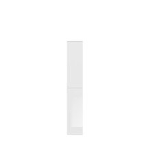 Garderobenschrank >Paterson< in weiß/weiß hochglanz - 91x193x34cm (BxHxT)