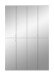 Garderobenschrank >Paterson< in weiß/weiß hochglanz - 122x193x34cm (BxHxT)