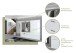 Garderobenschrank >Paterson< in weiß/weiß hochglanz - 60x193x34cm (BxHxT)