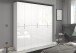 Garderobenschrank >Paterson< in weiß/weiß hochglanz - 195x193x34cm (BxHxT)
