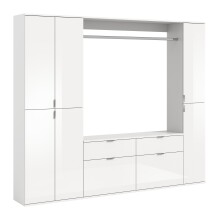 Garderoben-Set >Paterson< in weiß/weiß...