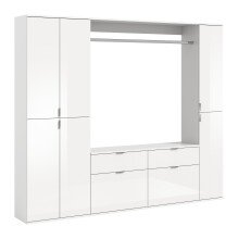 Garderoben-Set >Paterson< in weiß/weiß...