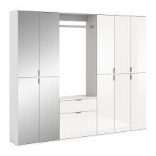 Garderoben-Set >Paterson< in weiß/weiß...