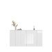 Sideboard >Paterson< in weiß/weiß hochglanz - 183x99x34cm (BxHxT)