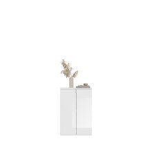Sideboard >Paterson< in weiß/weiß hochglanz - 152x99x34cm (BxHxT)