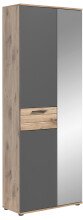 Garderobenschrank >Mason< in nox oak/basalt grau -...