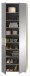 Garderobenschrank >Mason< in nox oak/basalt grau - 70x200x37cm (BxHxT)