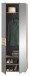 Garderobenschrank >Mason< in nox oak/basalt grau - 70x200x37cm (BxHxT)