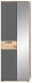 Garderobenschrank >Mason< in nox oak/basalt grau - 70x200x37cm (BxHxT)