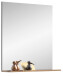Wandspiegel >Mason< in nox oak/basalt grau - 90x84x16cm (BxHxT)