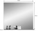 Wandspiegel >Mason< in nox oak/basalt grau - 90x84x16cm (BxHxT)