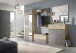 Garderobenpaneel >Mason< in nox oak/basalt grau - 90x117x25cm (BxHxT)