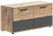 Sitzbank >Mason< in nox oak/basalt grau - 90x51x37cm (BxHxT)