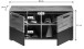 Sitzbank >Mason< in nox oak/basalt grau - 90x51x37cm (BxHxT)