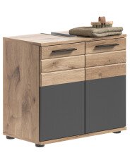 Waschbeckenunterschrank >Mason< in nox oak/basalt...