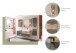 Waschtisch-Set >Mason< in nox oak/basalt grau - 140x62x46cm (BxHxT)
