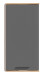 Hängeschrank >Mason< in nox oak/basalt grau - 37x77x24cm (BxHxT)