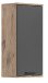 Hängeschrank >Mason< in nox oak/basalt grau - 37x77x24cm (BxHxT)
